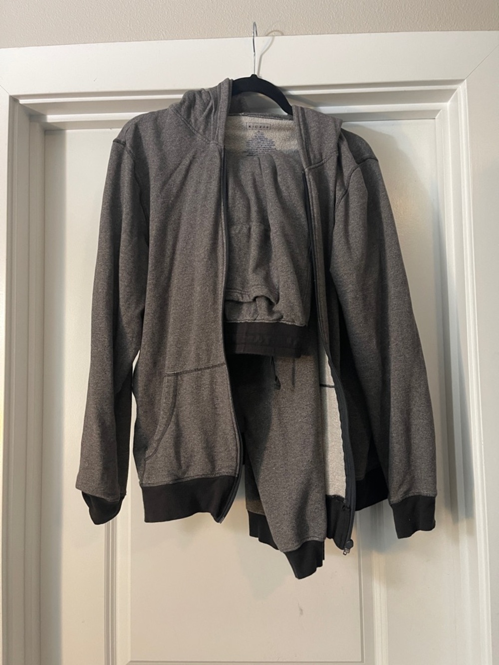 Kickee Pants Gray Hooded Sweatshirt & Pants Set